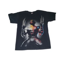 Vintage 90s Marvel X Men Wolverine T Shirt Large Mad Engine Comics Y2K Deadpool