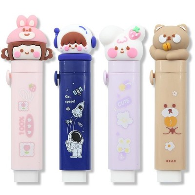 Cute Cat Paw Retractable Rubber Eraser, 4 Pcs With 4 Refills, Sliding Eraser ...