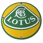 Vintage Lotus Cars ACB Logo Porcelain Sign - British Sports Car Sign