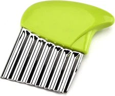 Crinkle Cutter Stainless Steel Potato Carrot Chip Vegetable Crinkle Wavy Chopper