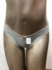 Verdissima Women's Thong Size L Color Gray New!!!