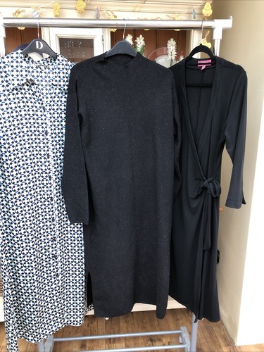 3 x GORGEOUS DRESSES EDINA RONAY, MARKS & SPENCER H&M SIZE LARGE-BARGAINS