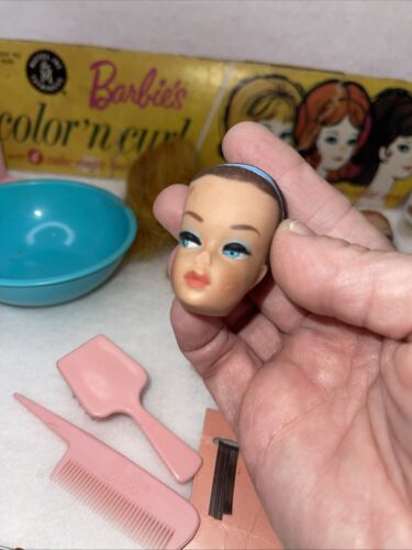 Vintage Mattel Barbie selten #4039 (1964) "Barbie's Color' N Curl Set" siehe Bilder - Bild 7 von 10