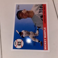 Mickey Mantle 2006 Topps #MHR63 Baseball Card 0511