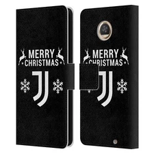 JUVENTUS FOOTBALL CLUB CHRISTMAS JUMPER LEATHER BOOK CASE FOR MOTOROLA PHONES