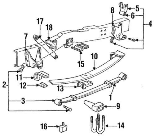 Amortiguador para Ford F-150, F-250 HD, F-350 1987-1997 (N/P 5U2Z*18V125*BAA)