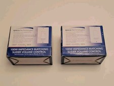 LOT OF 2 Speco 100 Watt Impedance Matching Slider Volume Control IMP-100DL-WH