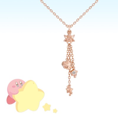 Kirby of the Stars Twinkle Star Necklace Silver Pink Gold Coating U-treasure JP