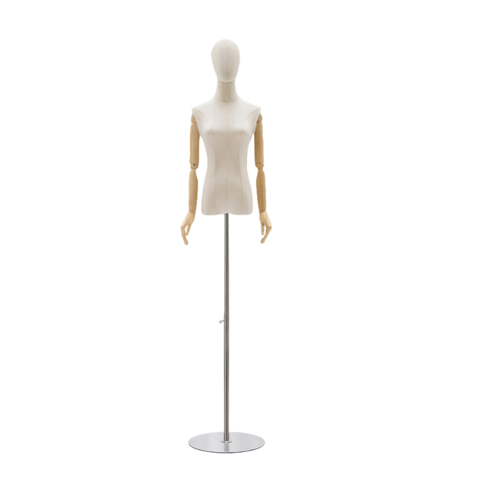 Sturdy Iron Base Adjustable Height Dress Form Mannequin for Clothing Fitting-image