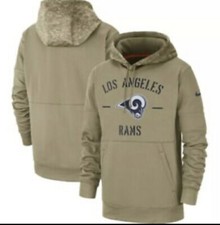 Nike Mens NFL Los Angeles Rams Salute To Service Hoodie Dri-FIT AT6746-297 Sz M
