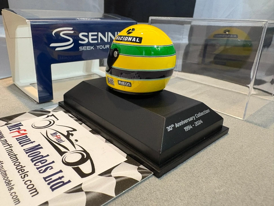 1:8 Minichamps 540309101 Ayrton Senna Helmet McLaren World Champion 1991 - Image 2 of 4
