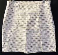 Fairway And Greene Straight Skirt Size 6 Womens Geometric White 6650 Fairway And Greene Straight Skirt Size 6 Womens Geometric White 6650
