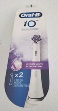 ORAL-B IO ULTIMATE WHITE REPLACEMENT BRUSH HEADS X2 BRUSH HEADS New