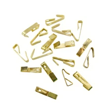 Picture Hanger Hooks Gold-Tone Metal Photo Frame Fitting Hardware Easy Install