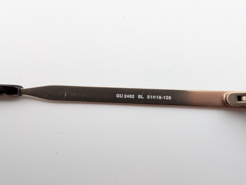 Guess Eyeglasses, Frames Only, GU2462 BL, 51-18-135, Plastic/Metal, Blue Tort - Picture 17 of 19