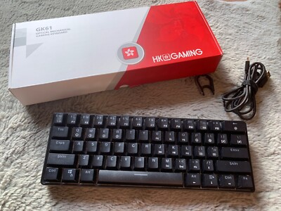 Gaming Tastatur | HK Gaming GK61 | Optisch-Mechanisch-Brown Switches-60%-schwarz