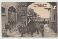 Terremoto Italia Centrale 13 Gennaio 1915 - SORA - Processione di superstiti