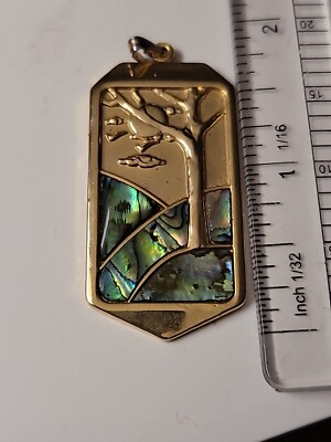 Vintage 1960s Duri Gold Tone Pendant
