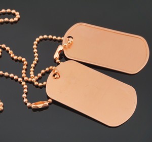 copper dog tags