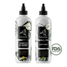 Safe Solutions Lice R Gone & Tangles R Gone Duo - 8 oz. bottles