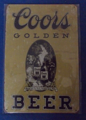 Blechschild Coors Beer