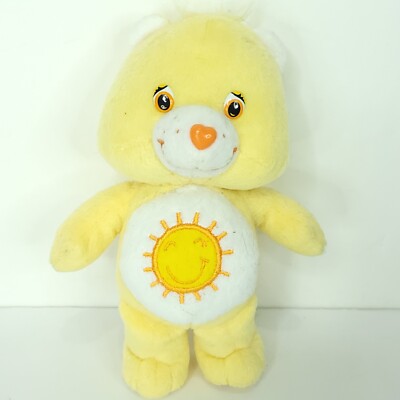 Care Bears Funshine Bear Plush Stuffed Animal Yellow Sunshine 8