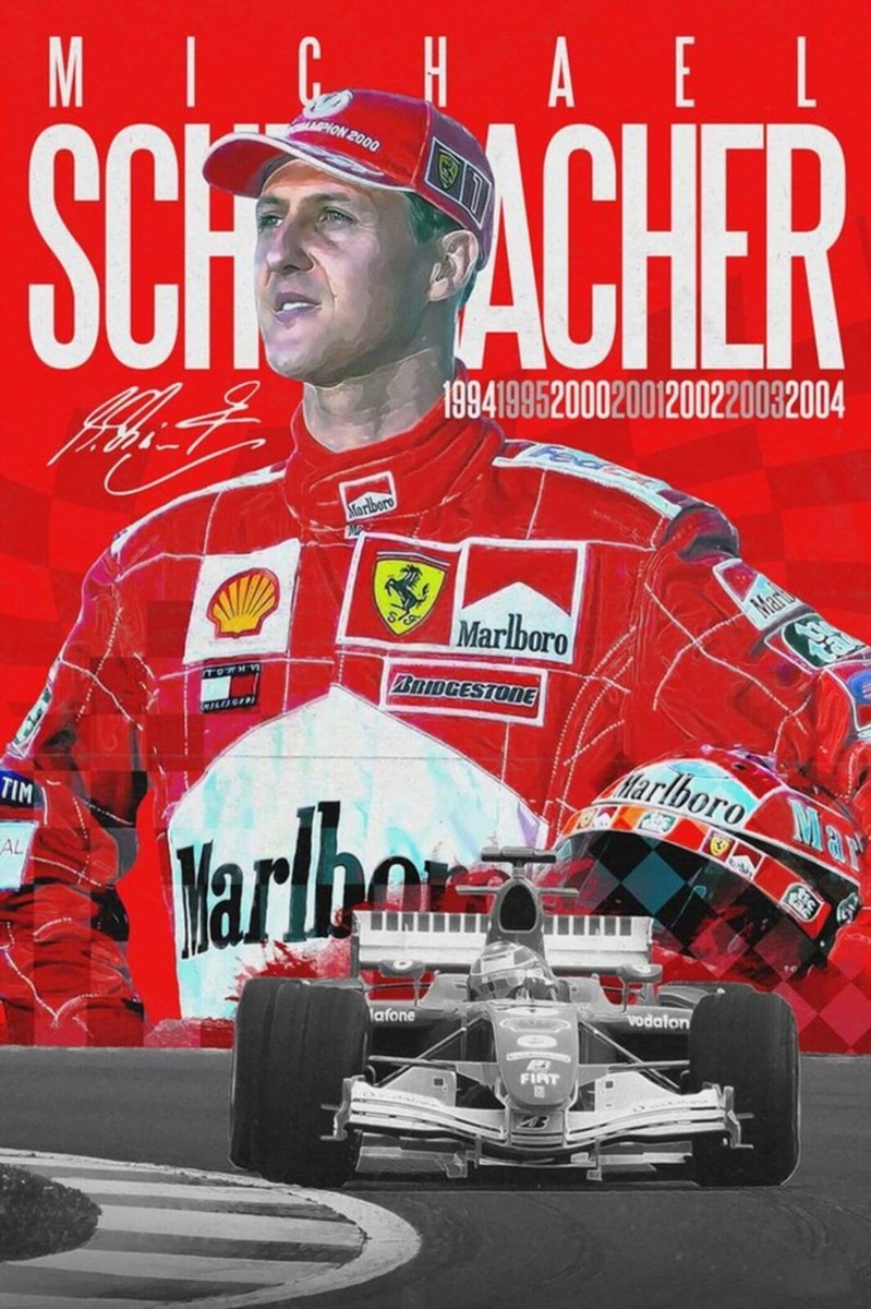 1/43 Michael Schumacher Ferrari 7x World Champion + F1 Tribute