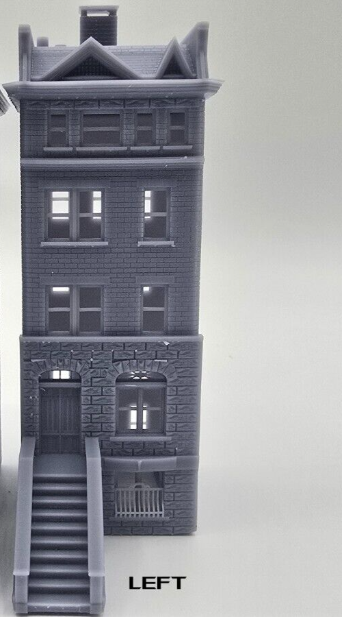 N scale 1:160 Brick Apartment Building | eBay