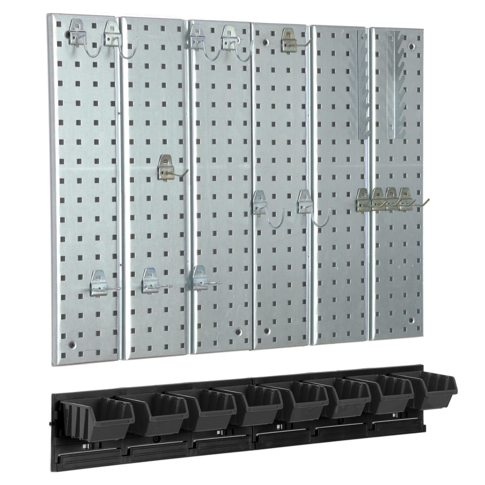 Portautensili Da Cucina Rotante 360° - 2 Pezzi Con 6 Ganci Con Adesivo Senza Foratura - Foto 5