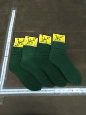 100% Cotton Slouch Made in USA hunter Green 4 pair retro 80 style NOS