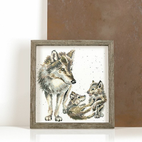 Cross-stitch kit Wolf Pack Design Banner XHD94 bothy threads - Picture 6 of 6