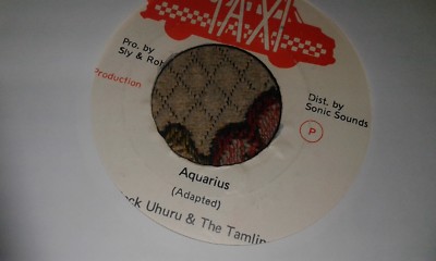 Black Uhuru & Tamlins , Aquarius , 7'' Taxi Label