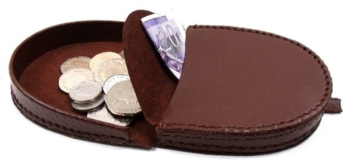 Mens Womens Ladies New High Quality Real Leather Coin Tray Purse Pouch Wallet - Picture 38 of 46