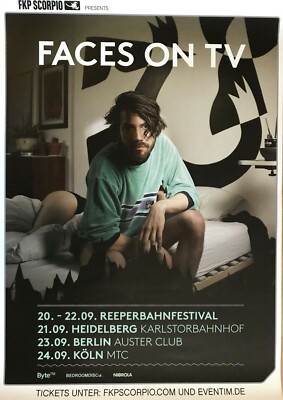 FACES ON TV  2018  TOUR - orig. Concert Poster - Konzert Plakat - DIN A1