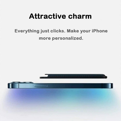 Magnetic Card Holder For iPhone 14 13 Pro Max Leather Wallet Pocket Card AU New - Picture 6 of 12