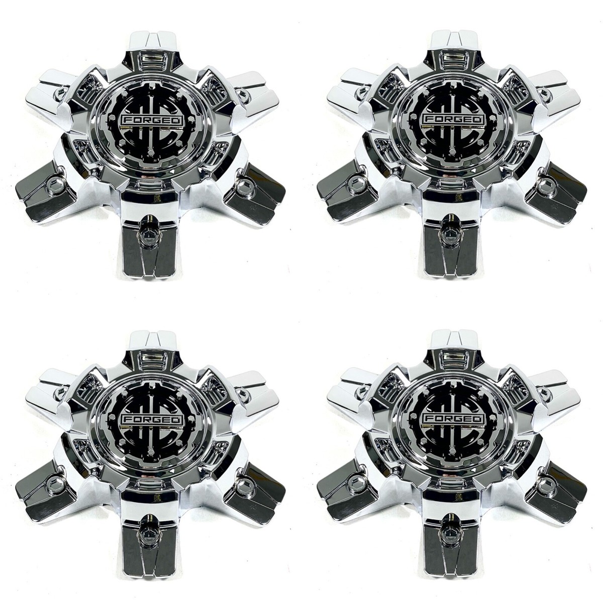 x4 - 2 Crave Forged Wheels Chrome Wheel Center Cap # CAP5513-SG