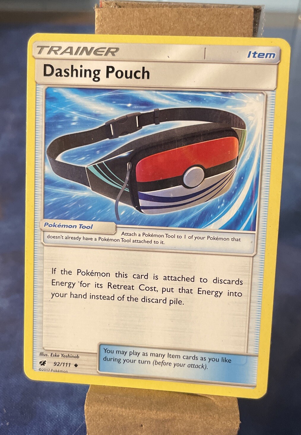 POKEMON CARD DASHING POUCH 92/111 ITEM TRAINER POKEMON TCG CCG