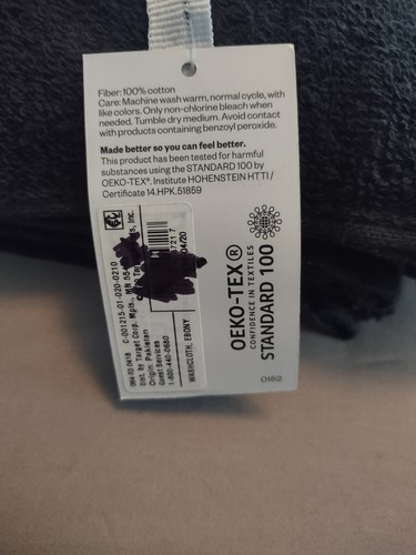 Wash Cloths 6 Pack Black  100% Cotton. Great For Removing Make Up! - Bild 3 von 5