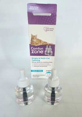Comfort Zone Single & Multi-cat calming refills, 2 pack, NEW