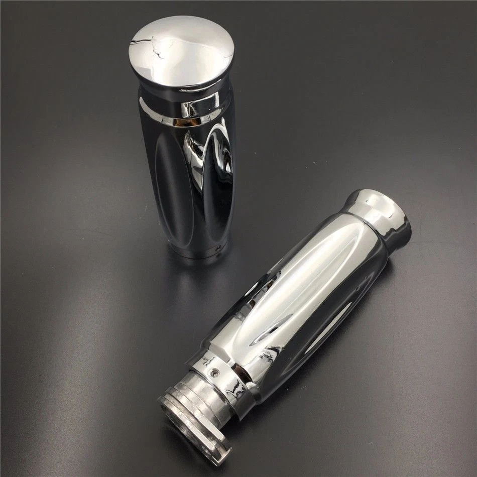 Empuñaduras de mango Billet de 1" para Harley Heritage Softail Springer Classic FLSTC FLSTS Foto 3 de 4