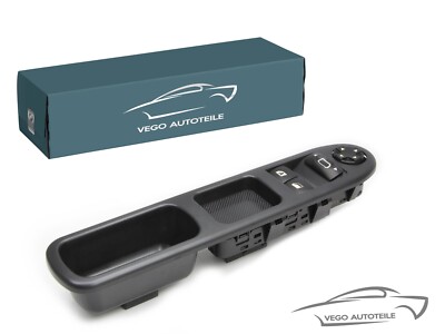 ORIGINAL VEGO FENSTERHEBERSCHALTER TASTER VORNE LINKS für PEUGEOT 207 SCHRÄGHECK