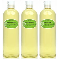 PURE RAW GRAPESEED OIL ORGANIC, COLD PRESSED 2  4 8 16 36 oz- Gallon FREE S&H!