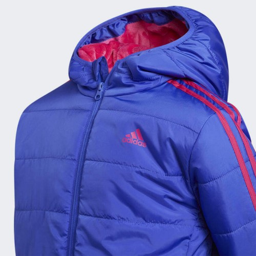 adidas Girls Cozy Purple Puffer Jacket Size XSMALL (6) - NWT - MSRP$80.00 - Picture 3 of 6