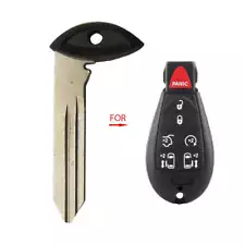 New Uncut Key Insert Blade Blank Emergency Fobik Key Replacement for Chrysler