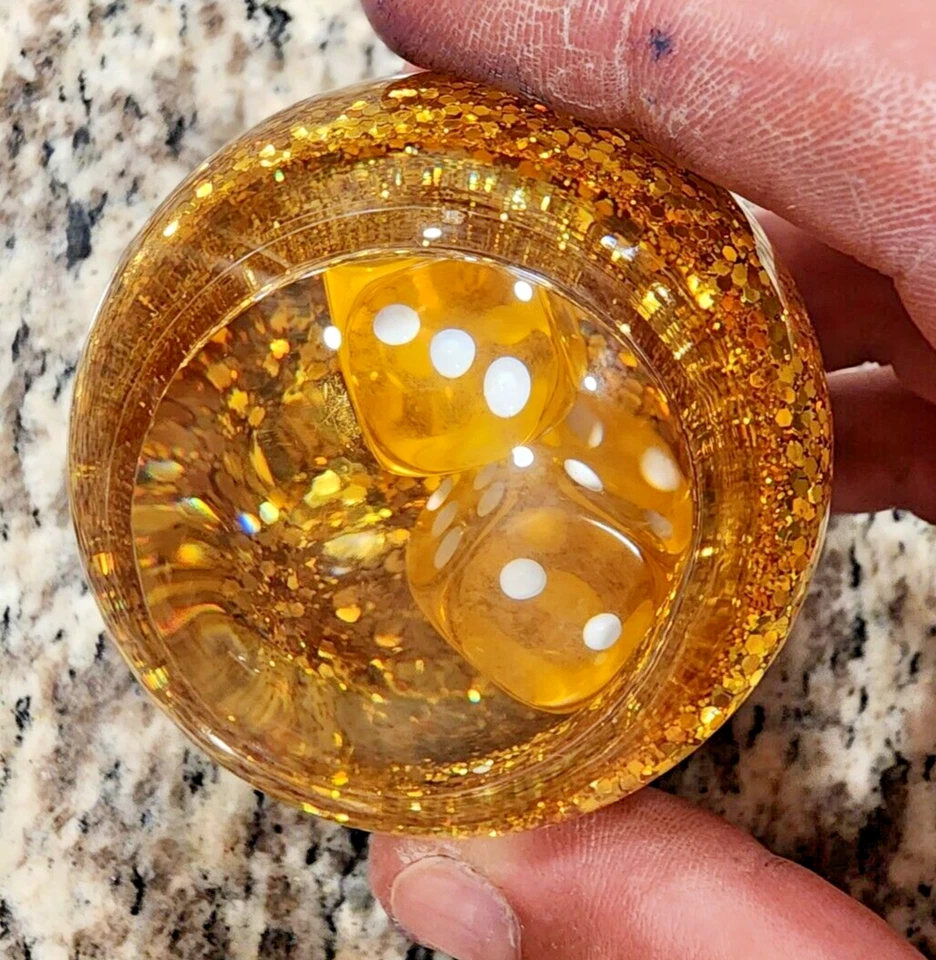 Dados de traqueteo de perilla de cambio personalizada de colección Hot Rat Rod palanca de cambios rata fink camionero Foto 3 de 4