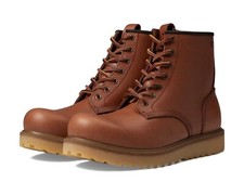 Man's Boots ECCO Staker Plain Toe Tie Premium Lace Boot