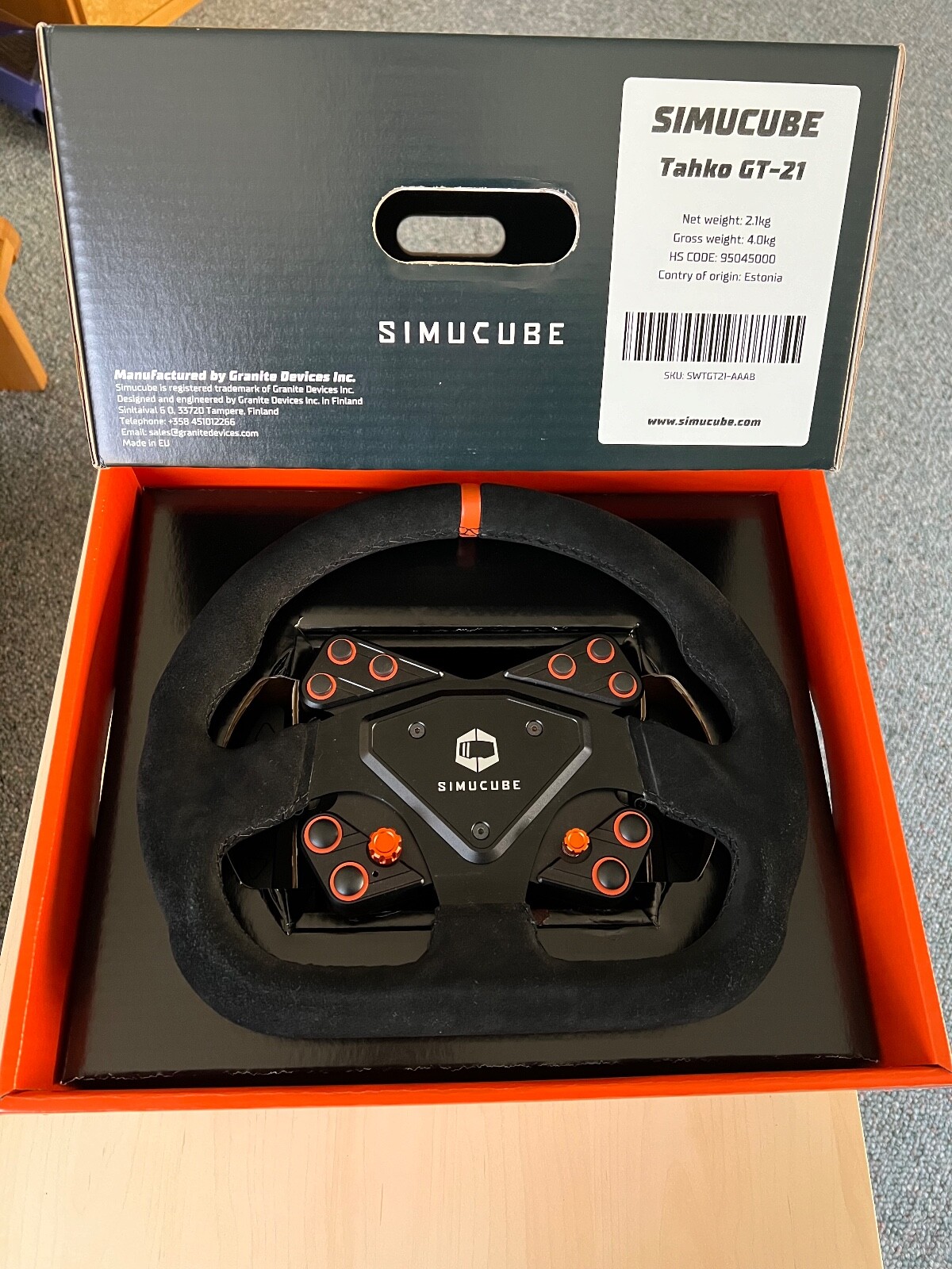 Simucube Tahko GT21 Black Edition Sim Racing Wheel eBay