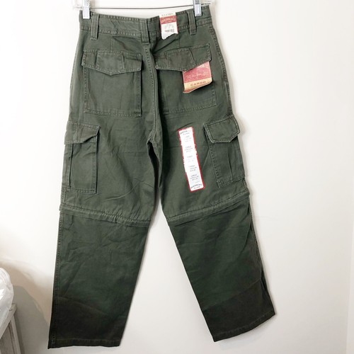 Sonoma NWT Boys' Olive Convertible Zip Off Cotton Cargo Pants Size 14 (28x28) - Picture 8 of 10