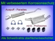 Abgasanlage Auspuff Auspuffanlage für Opel Tigra 1.4 16 V +  Anbausatz