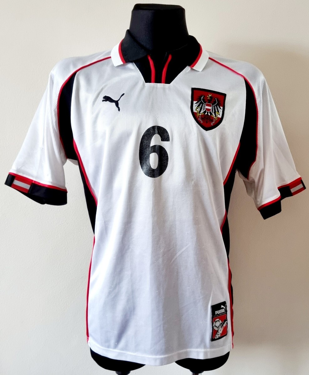 Austria 1998 - 2000 Home football Puma shirt #6 size Extra Large
